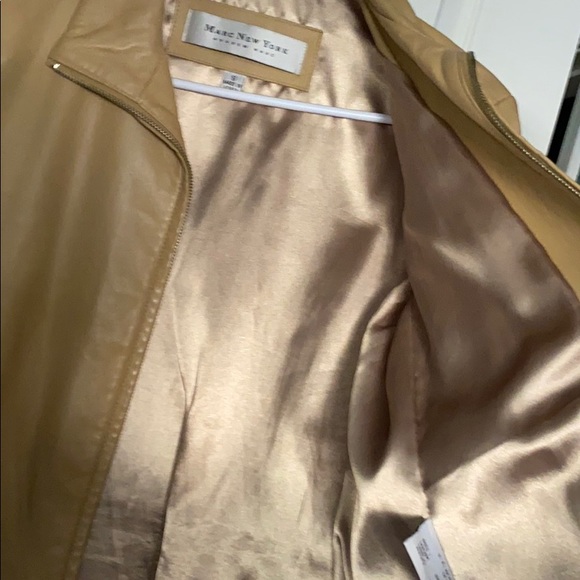 Marc New York Beige Leather Jacket - Picture 9 of 12